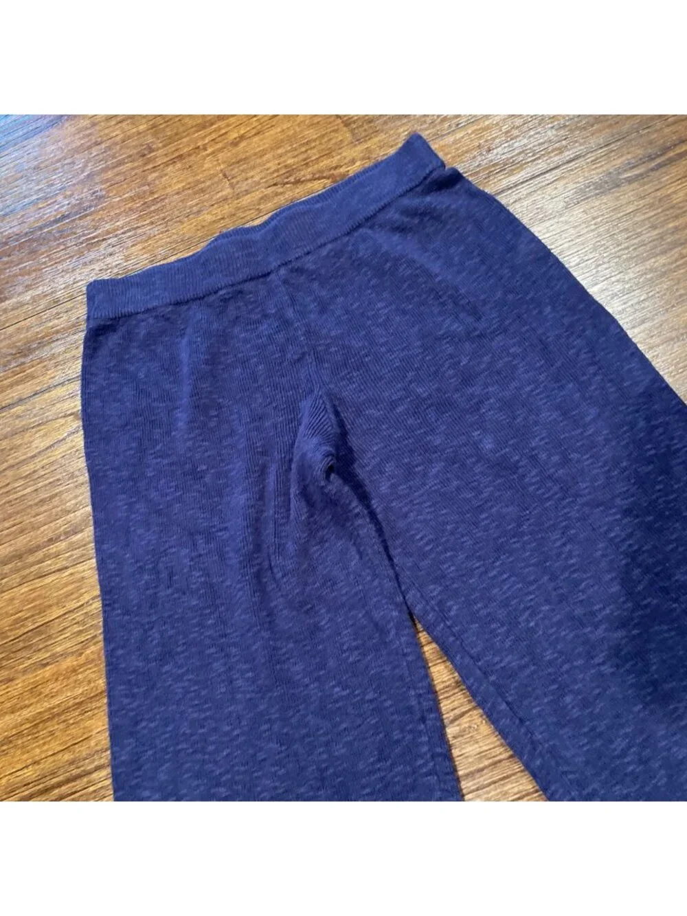 Free People Beach Sweater Pants Sz S Relaxed Ribbed Knit Slouchy Lounge Cropped